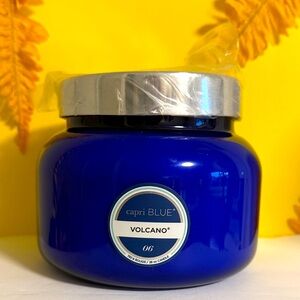 Capri Blue Volcano Scented Candles - Luxury Three Wick Blue Color (28 oz)